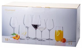 Lunasol - Štartovací set pohárov do domácnosti 18 ks – Optima Glas Lunasol (322683)