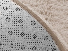 Béžový okrúhly koberec Alpaka Rozmer: 150