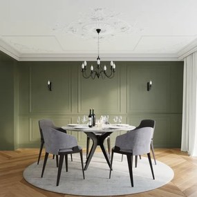 Luster na reťazi MINERWA 5 5xE14/40W/230V čierna