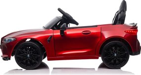 LEAN CARS BMW M4 Červené batériové auto, lakované
