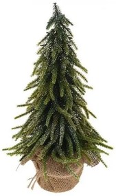Dekoračný ihličnatý stromček s trblietkami 28 cm