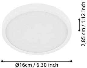 Biele LED stropné svietidlo FUEVA 5 – EGLO