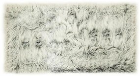 Kusový koberec s vysokým vlasom OMBRE 80x140cm - tmavo šedý