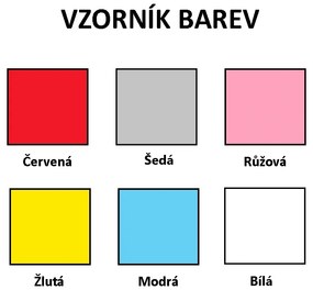 Detská drevená stolička z masívu - farebná