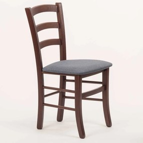 Stima stolička PAYSANE s čalúneným sedákom Vyberte odtieň ->: Tmavo hnedá, Vyberte látku ->: LUX Jeans 33