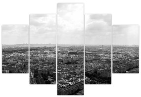 Obraz - Strechy domov v Paríži (150x105 cm)
