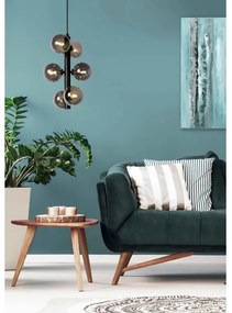 Lucide 45474/06/30 - Luster na lanku TYCHO 6xG9/28W/230V čierna