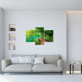Obraz - Plitvické jazerá (90x60 cm)