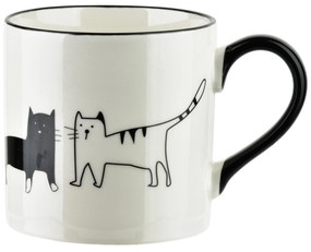 Porcelánový hrnek COTTELLO III. 370 ml bílý/černý