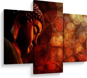 Obraz - Budha v červených tónoch (90x60 cm)