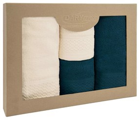 BAVLNENÉ UTERÁKY SOLANO SADA 2 KS 50X90 CM, 2 KS 70X140 CM VIACFAREBNÁ