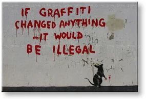 Obraz na plátne Street ART – Banksy | rôzne rozmery