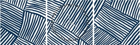 Obraz - 3D línia (s hodinami) (90x30 cm)