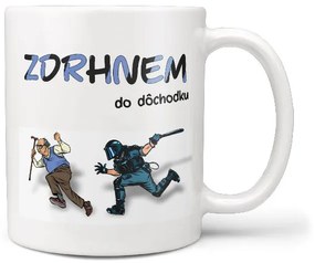 Hrnček Zdrhnem do dôchodku – pre mužov (Náplň hrnčeka: Žiadna)