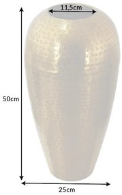 Váza Arga Orient50cm zlatá tepaná