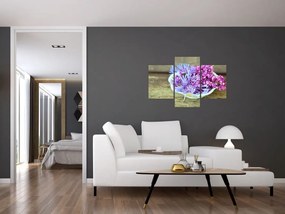 Obraz dekorácie s levanduľou (90x60 cm)