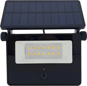 LED solárny vonkajší reflektor so senzorom LED/5W/3,7V 4200K IP44