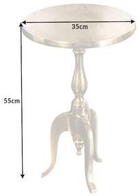 Dizajnový príručný stolík SAVOY 55 cm, zlatý
