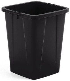 Odpadkový kôš OLIVER, 610x490x510 mm, 90 L, čierny