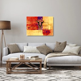 Sklenený obraz - Africká bohyňa (70x50 cm)