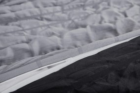 Krepové obliečky polycotton Neapol tmavo sivé 200x140cm+90x70cm TiaHome