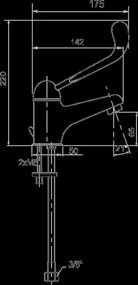 Novaservis Metalia 55, umývadlová batéria s výpusťou lekárska páka, chrómová, 55001L,0