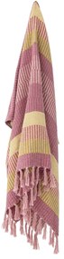Bloomingville Prehoz z recyklovanej bavlny Isnel Pink 130 × 160 cm