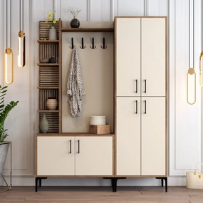 Predsieňová stena Viyana DA - Walnut, Cream