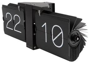 Dizajnové preklápacie hodiny Karlsson Flip KA5602BK – Čierne (36 cm)