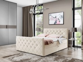 Kontinentálna posteľ Dotan, Rozmer postele: 120x200, Dostupné poťahy: Amor Velvet 4322