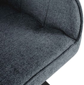 Stolička Pettuli látka - tmavosivá