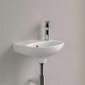 VILLEROY &amp; BOCH O.novo závesné umývadielko bez otvoru, s prepadom, 360 x 275 mm, biela alpská, s povrchom CeramicPlus, 434036R1
