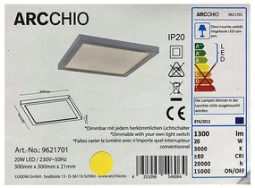Arcchio Arcchio - LED Stmievateľné stropné svietidlo SOLVIE LED/20W/230V LW0102