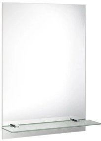 Aqualine Aqualine, Zrkadlo s policou 50x70cm, vrátane závesov, 22429-01