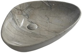 Sapho Sapho, DALMA keramické umývadlo 58,5x14x39 cm, grigio, MM213
