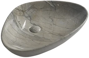 Sapho Sapho, DALMA keramické umývadlo 58,5x14x39 cm, grigio, MM213