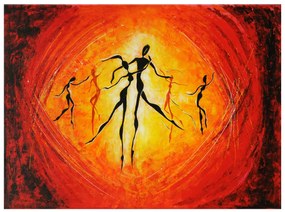 Gario Ručne maľovaný obraz Nádherný tanec Rozmery: 70 x 100 cm