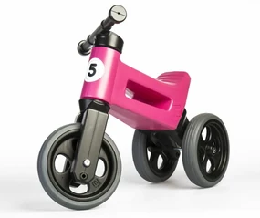 Teddies FUNNY WHEELS Rider Sport růžové 2v1 28/30cm
