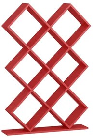 Knižnica KUMSAL 129x90 cm červená