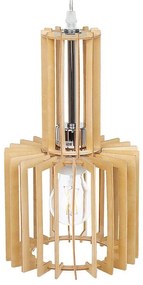 Závesná lampa svetlé drevo NIARI Beliani