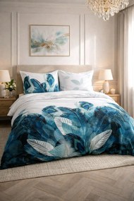 SATÉNOVÉ OBLIEČKY PANEL 200X220 CM, 2KS 70X80 CM LISTY