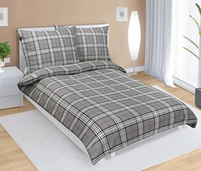 Bellatex Krep kostka šedá 140×200, 70×90 cm