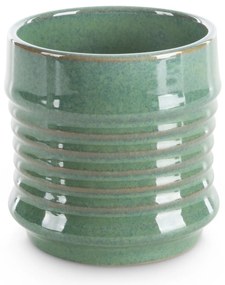 KERAMICKÝ KVETINÁČ (FI) 11X11 CM ZELENÁ