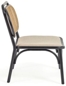 Čierne kreslo Kave Home Doriane