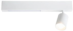 Stropné svietidlo Magnet, 1x biele kovové tienidlo + 1x LED 5W, w