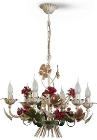 Luster na reťazi ROSALIA 6xE14/40W/230V