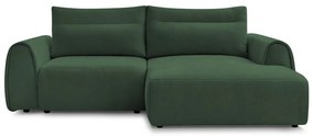 Tmavozelená rohová pohovka Aden – Bobochic Paris