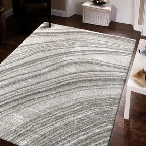 Koberec Serenity v sivej farbe s abstraktným vzorom Šírka: 120 cm | Dĺžka: 170 cm