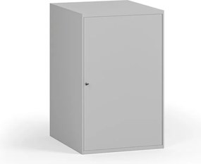 Zásuvková dielenská skrinka na náradie k pracovnému stolu, 810 x 592 x 510 mm, sivá