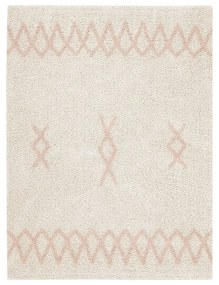 Ružovo-krémový prateľný ručne tkaný bavlnený koberec 120x160 cm Atlas Natural – Lorena Canals
